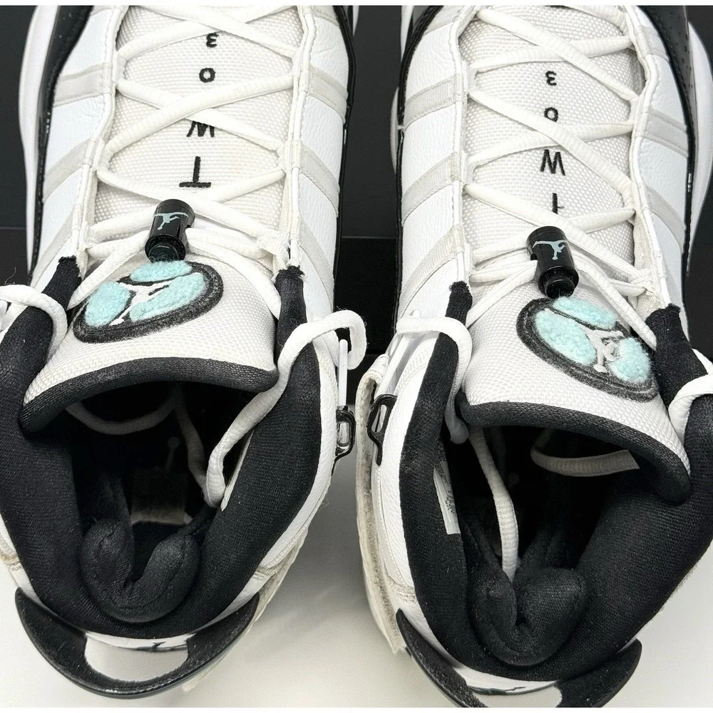 Nike Air Jordan 6 Ring White Black Aqua Men's 322992-115 Basketball Shoe Sz 10.5 - Picture 4 of 16